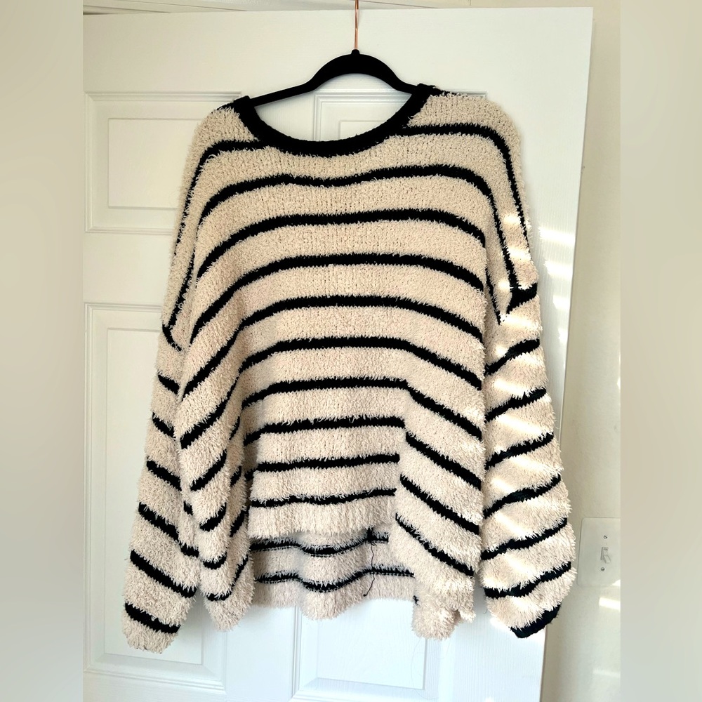 Striped Black & White Sweater